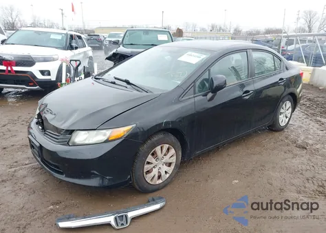 2012 Honda Civic Lx z USA, uszkodzony, nr VIN 19XFB2F58CE019491
